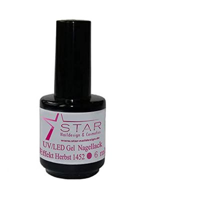 Star Naildesign & Cosmetics UV/LED-gel nagellack effekt höst, 1-pack (1 x 6 ml)