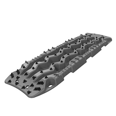 TRED PRO TREDPROGG Recovery Boards Traction Tracks with Teeth, EXOTRED Composite Construction SIPE-LOCK Grip Profile. Ideal for unstocking your 4x4 vehicle – Gunmetal/Black