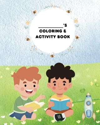 Customizable Coloring and Activity Book for Kids - 2-6 years old boys - Animals, Fruits, Alphabets, Dinosaurs and more