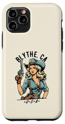 Diseño de estilo western de vaquera de Blythe California EE. UU. Carcasa para iPhone 11 Pro