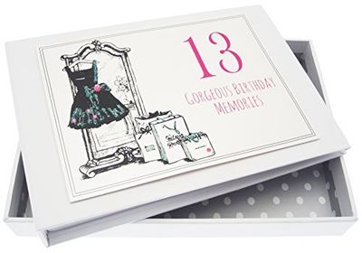 WHITE COTTON CARDS Petit Album pour 13e Anniversaire, Petite Robe Noire