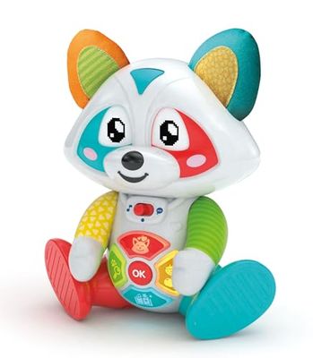 Clementoni Baby Oliver, mi compañero de Juegos Interactivo, Juego Educativo para niños de 1 a 4 años, Historias de Primera Infancia con Ojos LED, estimula Las Instrucciones y el lenguaje, Idioma