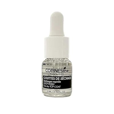 COPINES LINE - Gouttes Séchantes pour Vernis à Ongles 5ml - Accélérateur de Séchage - Finition Brillante - Application Facile avec Pipette