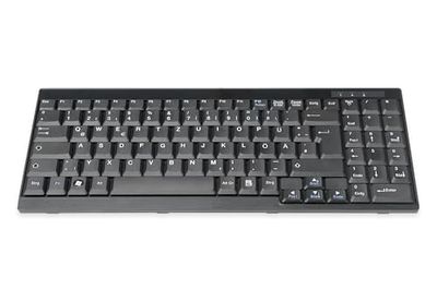 DIGITUS toetsenbord voor LCD KVM-consoles van DIGITUS, Duitse lay-out, zwart