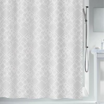 Spirella Rideau de Douche Polyester Peer 180x180cm Blanc
