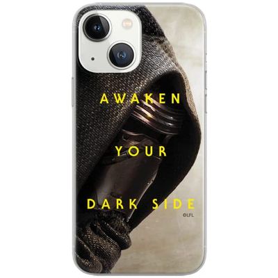 ERT GROUP mobiltelefonfodral för Iphone 13 MINI originalt och officiellt licensierat Star Wars mönster Kylo Ren 003 Vit optimalt anpassad till formen på mobiltelefonen, fodral tillverkad av TPU-plast
