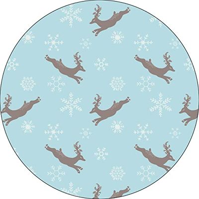 Bonateks, Ronde digitaal bedrukte muismat, antislip onderkant, voor kantoor en thuis, diameter: 22 cm