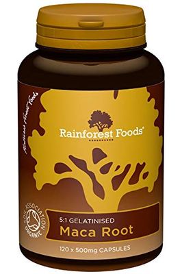 Rainforest Foods Organic Maca Root Capsules 500mg Pack of 120