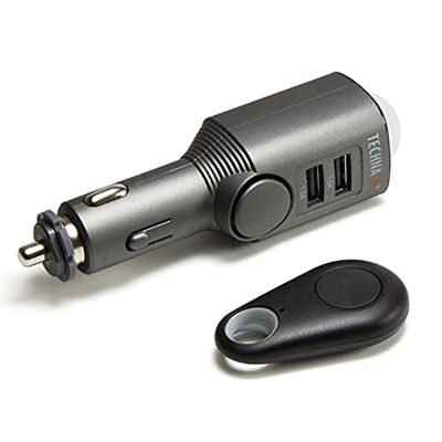 Technaxx Alemanha sensor de detecção de movimento sistema de alarme preto de carro vigilância do interior do veículo 110 dB sereia função de carregamento 2 portas USB TX-100