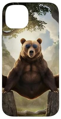 Bear - Occhiali da sole con animali selvatici, divertenti Custodia per iPhone 14 Plus