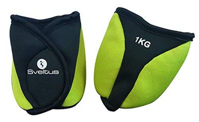 Sveltus gewichtsarmbanden voor enkels, 1 kg, uniseks, volwassenen, geel