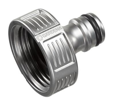 Conector para torneira premium de Gardena, 33,3 mm (G 1 polegadas): adaptador para torneira de água, resistente ao gelo, embalado (18242-20)