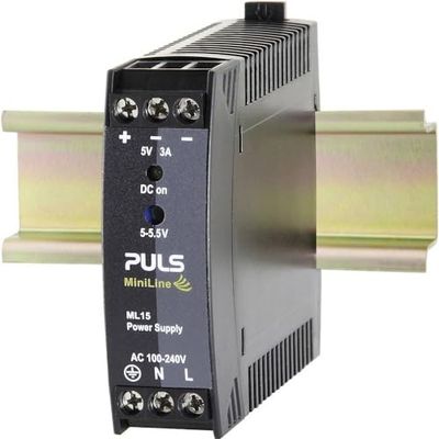 Alimentation Rail DIN PULS MiniLine ML15.051 5.5 V/DC 3 A 15 W 1 x