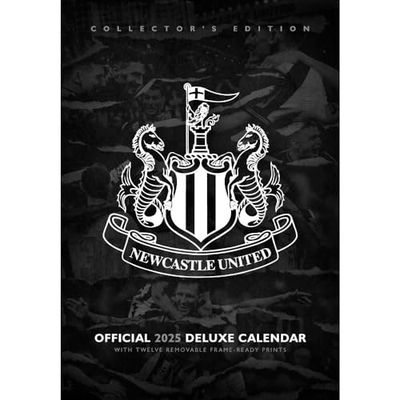 2025 Calendar Newcastle United FC Month to View A3 Football Deluxe Calendar Official Product