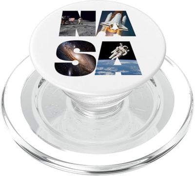 NASA Apollo Misión Space Shuttle Galaxy Astronaut PopSockets PopGrip para MagSafe