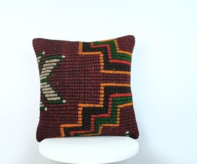 Kelim Cuscino 40x40 cm fatto a mano turco prodotto federe kilim dekorativo orientale etnici cuscino E174