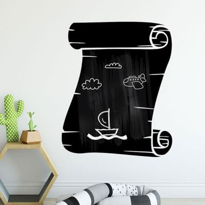 Ambiance - Adhesivo decorativo para pared, diseño de letra, 55 x 45 cm, color negro