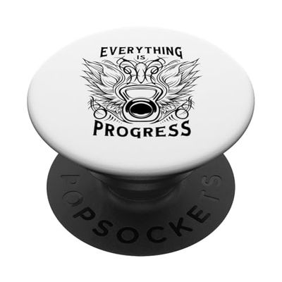Entrenamiento de gimnasio divertido - Todo es progreso PopSockets PopGrip Adhesivo