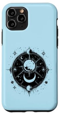 Luna mistica, maglietta astrologica, motivo: spazio, sole terra Custodia per iPhone 11 Pro