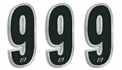 Numeros 5069 Carrera Dorsal - Juego de 3 piezas de PVC Blackbird Racing