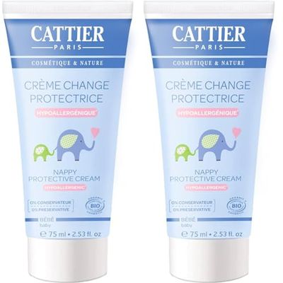 CATTIER Soin Bébé Crème pour le Change 75 ml (Lot de 2)