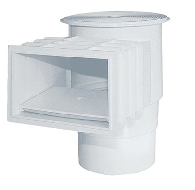 Productos QP Skimmer Boca 200 Abs deksel vierkant, zwart, 42,5 x 46 x 28 cm, 500183C