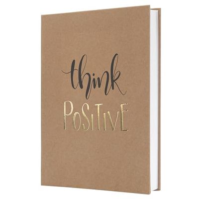 SIGEL JN801 Jolie Notebook, Pure Positivity, Lined, 15,2 x 20,3 cm, hardcover, 192 Pages, Brown, Black, Gold