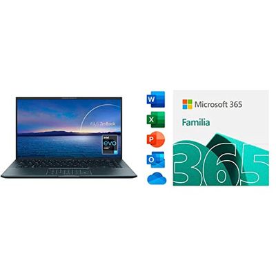 ASUS ZenBook 14 Ultralight UX435EAL-KC096T - Portátil de 14" Full HD (Intel Core i7-1 + Microsoft 365 Familia | Código de activación