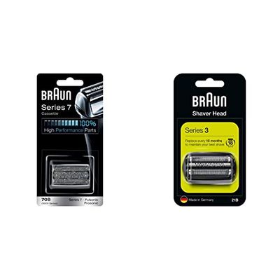Braun Series 7, Rasoio Elettrico Uomo Testina di Ricambio, Compatibile Con I Rasoi Series 7 & Series 3, Rasoio Elettrico Uomo Testina di Ricambio, Compatibile Con I Rasoi Series 3