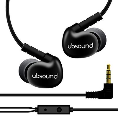 UBSOUND Orchestra - Auricolari Ergonomici in-ear premium (IEM) - con microfono - Nero - klim finishing