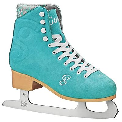 Lake Placid Carlin Patins à Glace pour Femmes, Vert d'eau, 7 UK