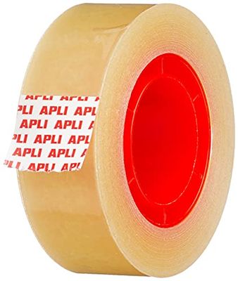 Apli 11328 Nastro Adesivo, Trasparente, 19 mm x 33 m