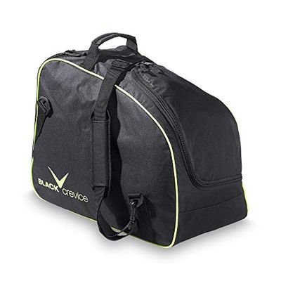 Black CreviceFunda para Botas de esquí y Casco de esquí, One Size, Negro/Amarillo