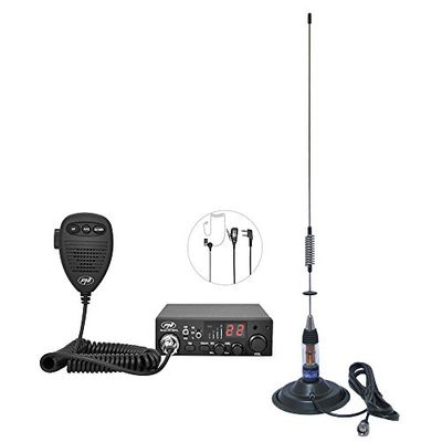 CB PNI Escort HP 8001L Auriculares de rádio ASQ HS81L CB PNI ML70 antena com íman incluído