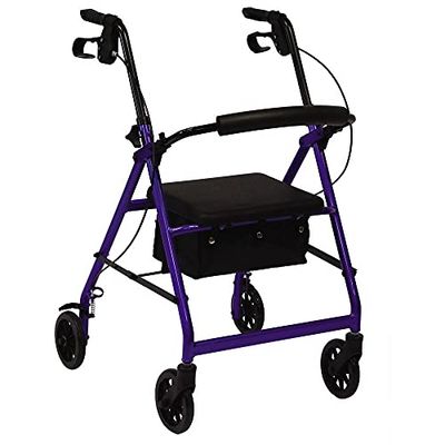 Opvouwbare rollator met wielen en speciale remmen artritis