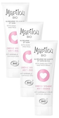 Marilou Bio - Gamme Classic - Soins pour le Visage - Crème Visage Anti-Rides - Tube de 30 ml - Soyez Ferme …. Avec les Rides ! (Lot de 3)