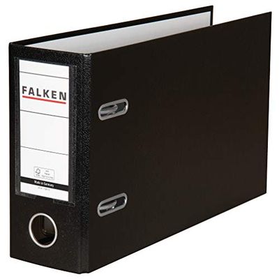 Falken - Archivador con formato especial para DIN A5, color Negro ancho