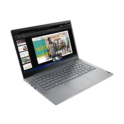 Lenovo ThinkBook 14 G4 IAP - Ordenador Portátil 14 FHD, (Intel Core i7-1255U , 16GB RAM, 512 SSD, Integrated Intel Iris Xe Graphics, Windows 11 Pro 64), Mineral Grey -Teclado QWERTY Español