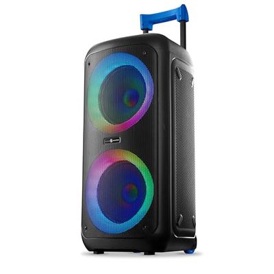 Music Sound - Sound Box - Bluetooth Speaker Box with 80WATT Power - Wireless - RGB Lights - 4 Hours Playtime - Remote Control for All Speaker Functions - Black