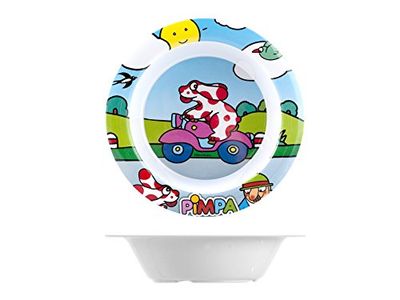 Home Pimpa Piatto Pappa in Melammina, Multicolore, 18 cm
