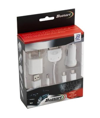 Bottari 30243 Multicaricatore Universale per Auto e Casa, Bianco