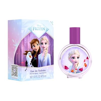Disney Frozen Children Eau de Toilette Natural Perfume Spray, Vegan and Dermatologically tested EDT Spray for Kids - Safe Daily Fragrance Gift, 30ml