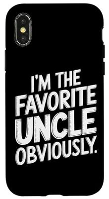 Obviously I'm The Favorite Uncle Fun Case for iPhone X/XS