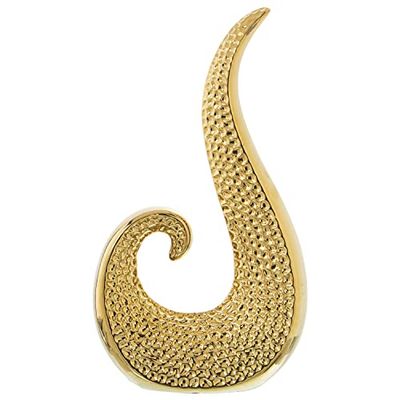 FIGURA CERÁMICA DORADO 22X8,5X39CM