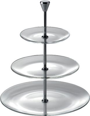 Utopia, Stands de plaque G609890000, pleine lune 3 étages en verre Assiette 15,2 cm, 21 x 27,9 cm (15, 21, 28 cm) (boîte de 1)