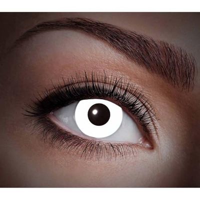 Boland - Lenti mensili UV Flash, 1 paio di lenti a contatto morbide, riflettono i raggi UV, senza prescrizione medica, in custodia in PVC, accessori per costumi per Halloween e carnevale