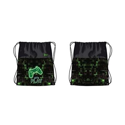 ST.RIGHT Dark Game, Sac à Dos Scolaire Sportif imperméable Unisex Kids, Noir, 34 x 43 [cm]