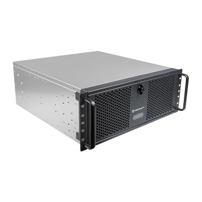 UNYKAch Caja Rack UK4339 Formato 4U 19" ATX, Compatible con Refrigeraciones Líquidas de 360 mm (Soporte Incluido), Cierre con Llave, 1 USB 3.0 y 1 USB Tipo C y 2 Ventiladores de 80 mm