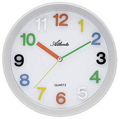 Atlanta wandklokken analoog wit 4352, wit
