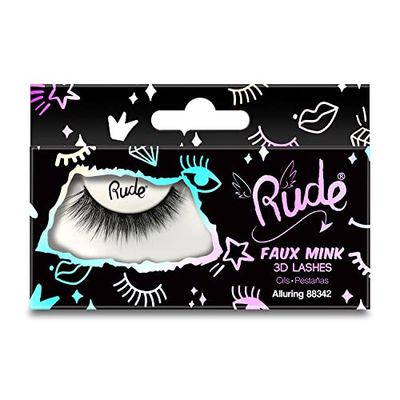 Rude Cosmetics Essential Faux Mink 3D Lashes - Alluring For Women 1 Pc Pair